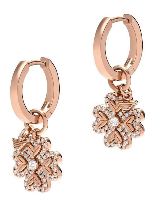 Emporio Armani Ohrringe aus Roségoldfarbenem Silber