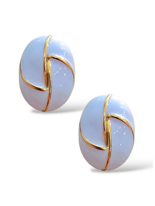 Touch Earrings Made of Steel 24 252 White