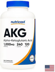 Nutricost Acid Akg 500 mg 240 Капсули
