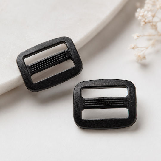 Fermoar Plexiglas Acrilic Negru 26x21mm 8 Bucăți 21-60