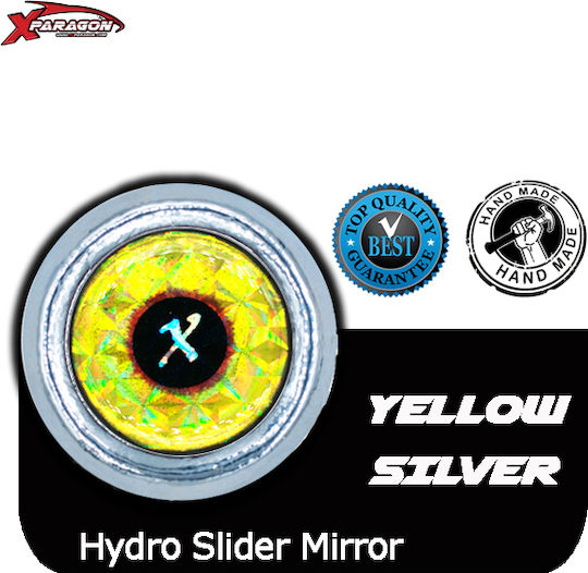 X-Paragon Hydro Slider Mirror – Fishing Hooks Sled Head Weight 120g Yellow Silver