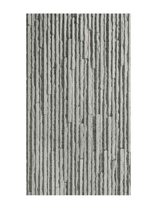 3D Wandpaneele mit Kleber Graue 60x120cm 10Stücke