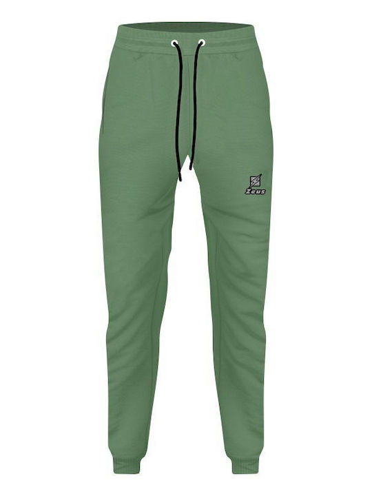 Pantaloni de trening lucioși Green/black