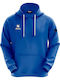 Суитшърт с качулка Royal Blue/white