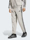 Essentials 3-Streifen Herren-Sweatpants mit Elastikbündchen Grau