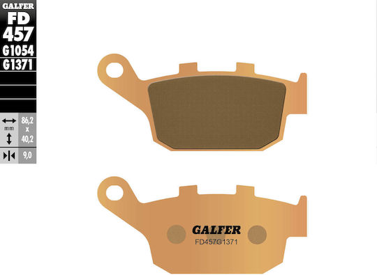 Galfer Motorradbremsbeläge Kh496 Honda Gesintert Metallisch Gold Street