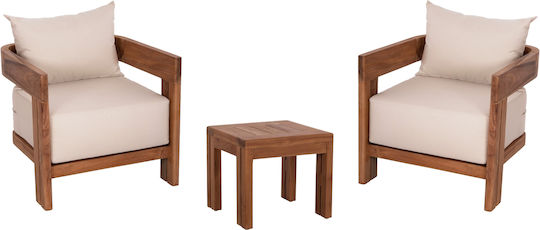 Garten- und Outdoor-Möbelsets Lounge 3 Stück Homemarkt mit Kissen