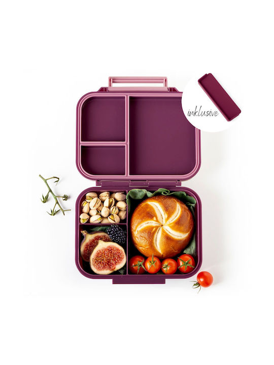 Lekkabox Mini Classic Plastic Lunch Box Purple