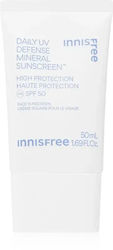 Mineral Protective Fluid Face Spf 50 Innisfree Daily Uv Defense Mineral Sunscreen 50 Ml Mineral Protective Fluid Face Spf 50 Innisfree Daily Uv Defense Mineral Sunscreen 50 Ml