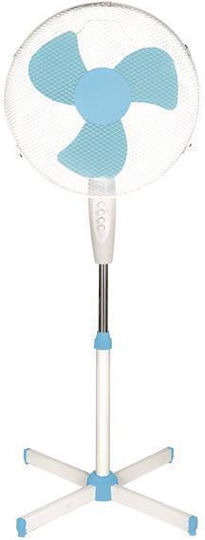 Eurolamp Ventilator Pe Piedestal 60W Diametru 40cm Albastru