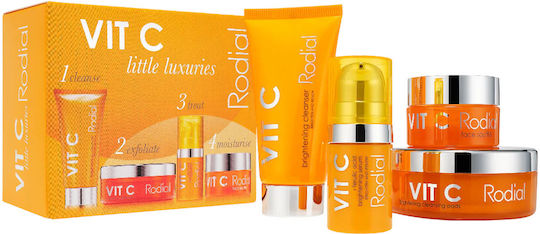 Set Rodial Vit C Brightening Serum Face 5 Ml + Vit C Brightening Cleansing Pads 20 Pcs + Vit C Brightening Souffle Face 10 Ml + Vit C Brightening Cleansing Gel Face 20 Ml