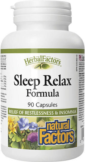 Natural Factors Sleep Relax Formula Natural Factors 90 Capsules