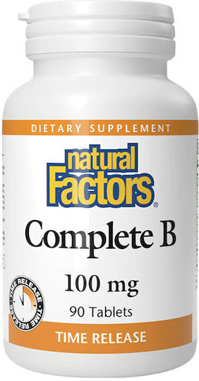 Natural Factors Complete B Time Release Natural Factors 90 Tablets
