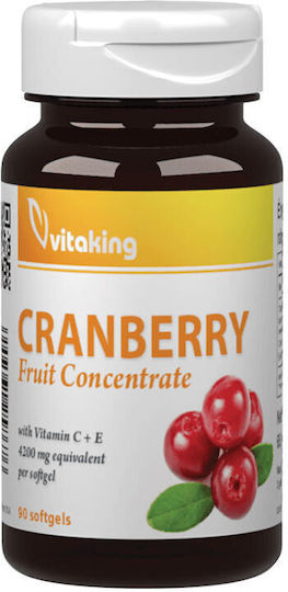 Vitaking Cranberry Fruit Concentrate + C + E 4200 Mg Vitaking 90 Softgels