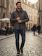 Herren Jacken Softshell Wasserdicht und Winddicht Dark Grau/neon Orange