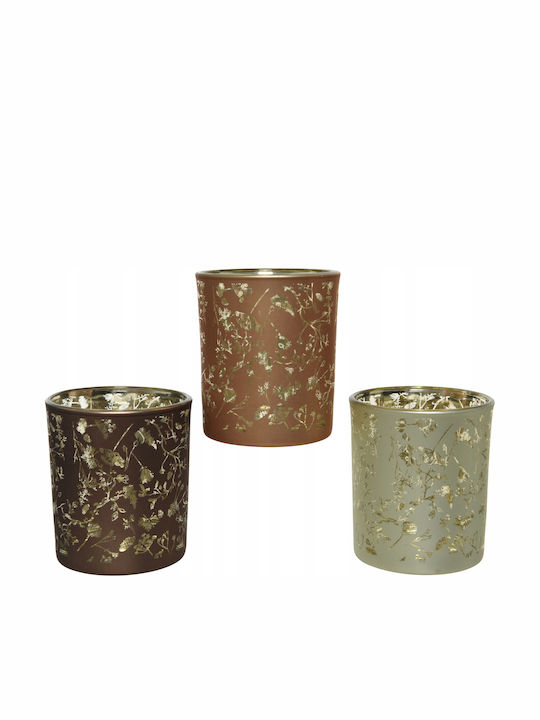 Kaemingk Suport Pentru Lumânări Din Sticlă 7x8.2cm Diverse Culori Kaemingk Suport Pentru Lumânări Din Sticlă 7x8.2cm Diverse Culori