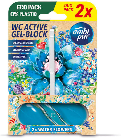 Ambi Pur Toilet Block With Flowers Scent 2x45gr