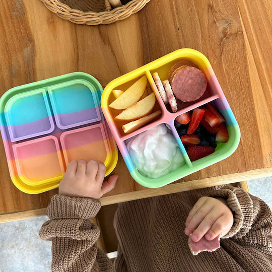 Rainbow Cutie De Prânz Pentru Copii Din Silicon