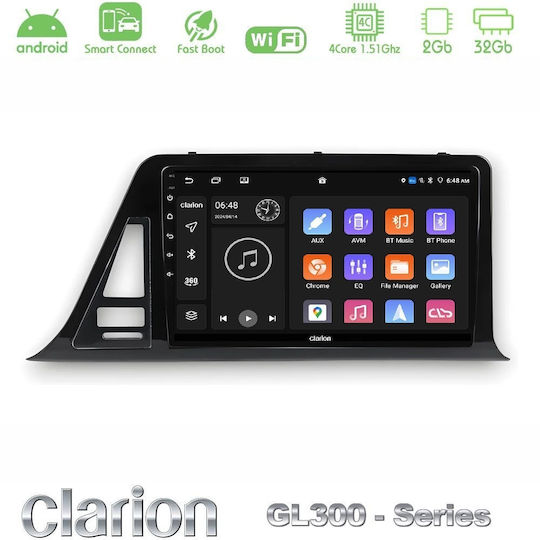 Clarion Car Audio System for Toyota C-HR (Bluetooth/USB/AUX/WiFi/GPS/Apple CarPlay/Android Auto) with 9" Touch Screen