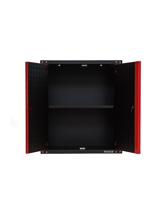 Metal Red Office Cabinet 67.5x32x76.7cm