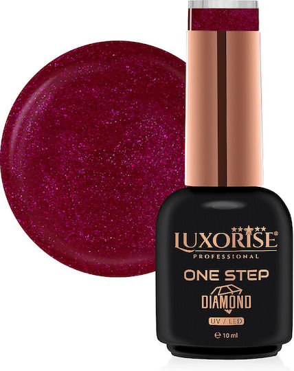 Luxorise Diamond Ojă Pentru Unghii Cu Gel Zmeură Transparentă Ochi De Pisică 10ml