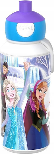 U-Grow Kinder Trinkflasche Frozen mit Aufklappbarem Verschluss Mehrfarbig 400ml