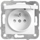 Panasonic Single Power Socket with Lid White