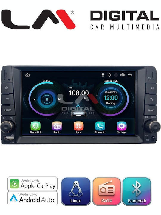 LM Digital Car Audio System for Toyota RAV 4 / Hilux / Yaris / Celica / Prius Bluetooth USB Wi-Fi GPS Apple CarPlay Android Auto