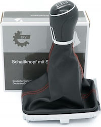 SKV Schaltknopf mit Abdeckung für Volkswagen Golf Schwarzes