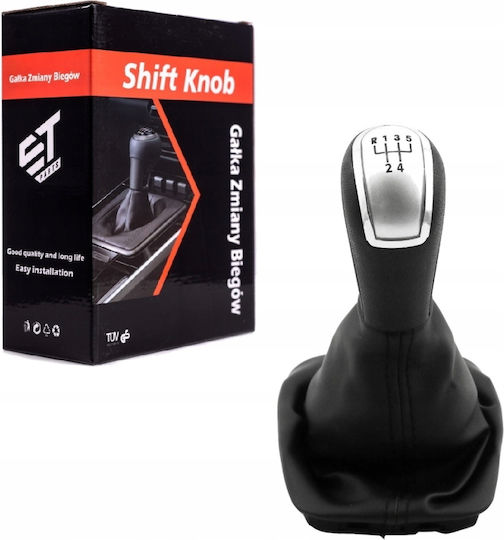 St Parts Πόμολο Ταχυτήτων με Φούσκα για Skoda Octavia Μαύρο