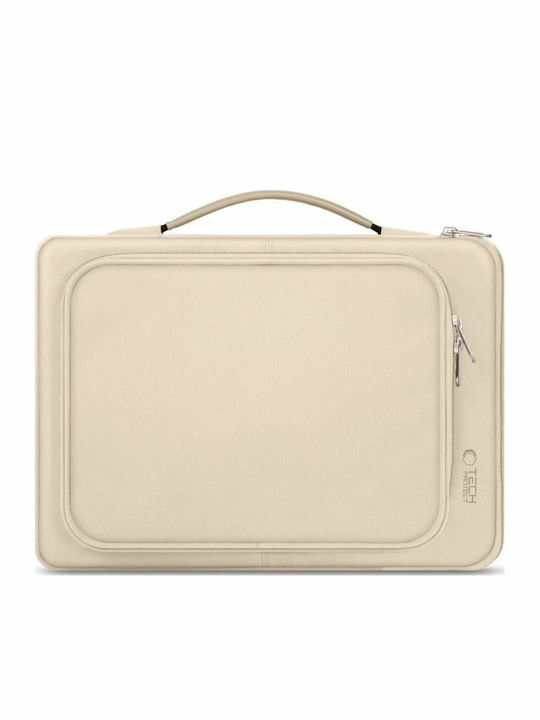 Tech-protect Geantă Laptop Basic Până la 14" 35.56 Cm Textilă Cu Căptușeală Specială Bej