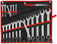 Set Open-end Ring Wrenches 8-32 Mm 18 Pcs Sheet