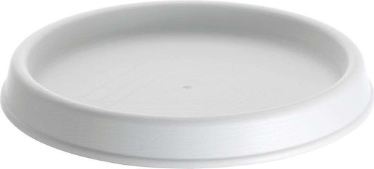 Coaster Πιάτο Γλάστρας Λευκό 45.5x45.5εκ.