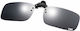 Siks Clip-on Glasses Lenses Polarized Ideal Day Driving Mirrored Lenses Black
