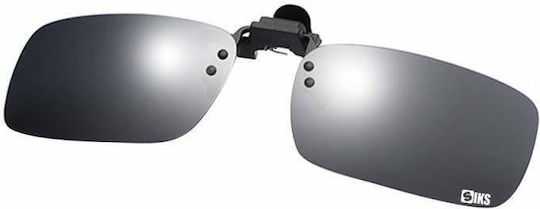Siks Clip-on Glasses Lenses Polarized Ideal Day Driving Mirrored Lenses Black
