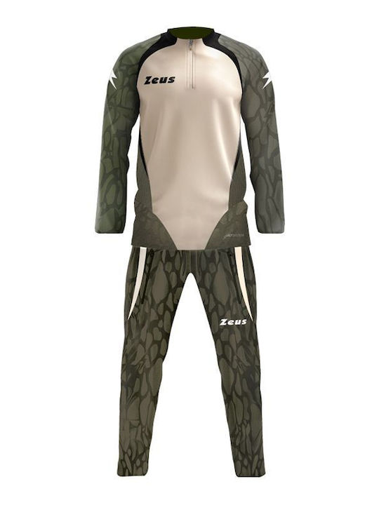 Zeus Комплект анцуг Beige/dark Green