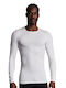Musai Men's Thermal Long-Sleeved Shirt White