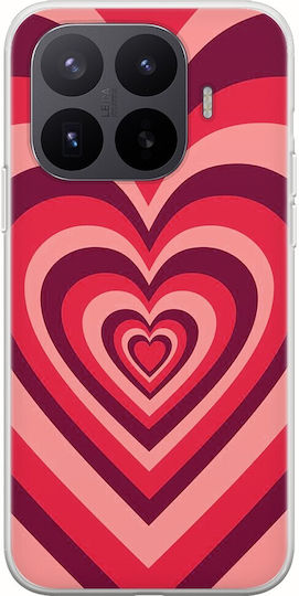 Калъф Latte Love Червен Xiaomi 17t Pro 5g Гъвкав TPU Прозрачен Силикон