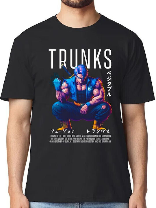 T-shirt Аниме Герой Меч Японски Символи Pop Cul...