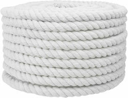 vidaXL Rope White 2 x 2 x 5000 cm Cotton