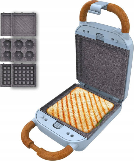 Cecotec Sandwich maker pentru 2 toasturi 800W Albastru