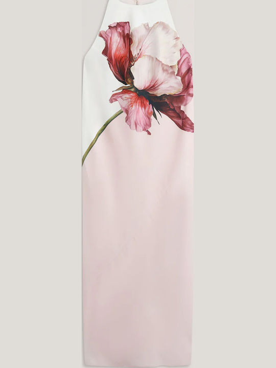 Ted Baker Καλοκαιρινό Midi Φόρεμα Ροζ