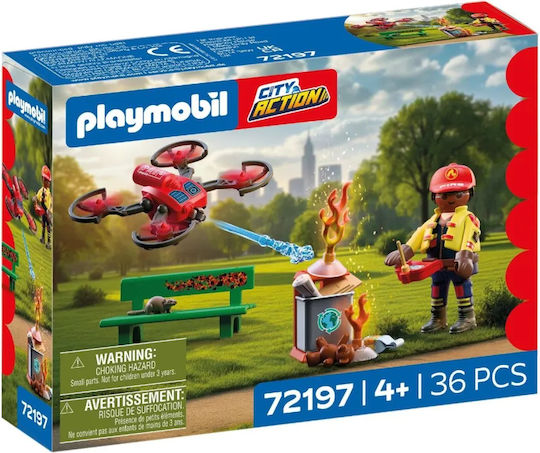 Playmobil Държава Пожарогасителен дрон за 4 години