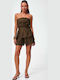 Women's Set with Shorts Dark Brown