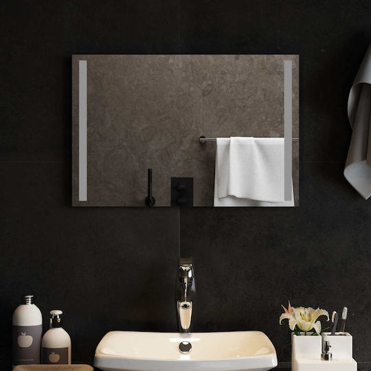 vidaXL Badezimmerspiegel Led 60x40cm Transparent