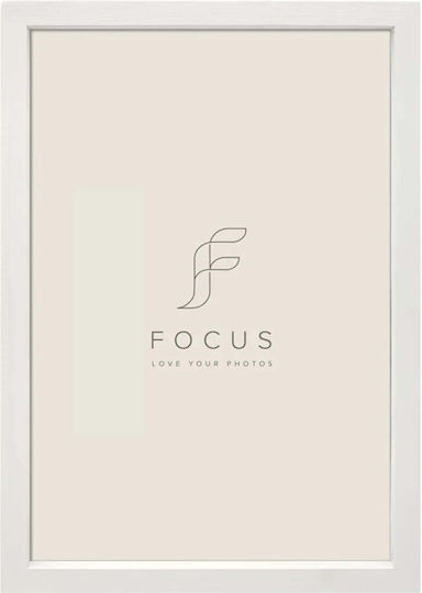 Focus Plastic Photo Frame with White Frame