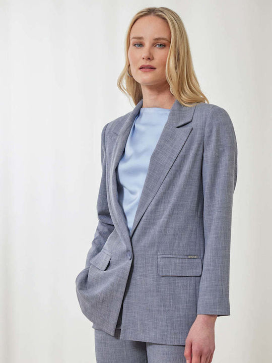 Enzzo Enzzo Damen Blazer Blau
