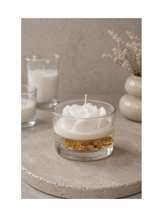 Gerakis Aromatic Soy Candle In Jar With Rose Perfume 8.2x5.8cm