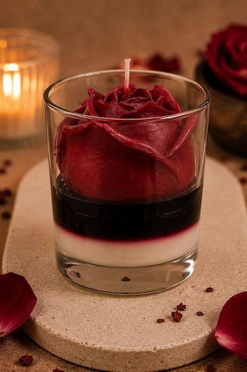 Gerakis Aromatic Soy Candle In Jar With Rose Perfume 8.5x8.9cm