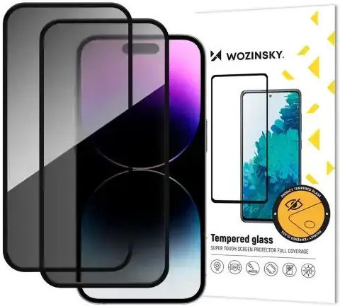 Wozinsky Wozinsky Displayschutzfolie Privacy Gehärtetes Glas 2 Stücke (iPhone 17 Pro Max / iPhone 16 Pro Max)